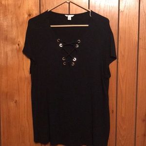 Short sleeved lined blouse